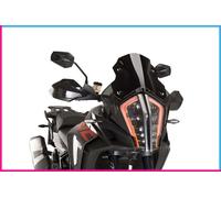 Puig 9716N Sport Screen compact and aerodynamic in high-impact acrylic with rounded profile and sporty design that improves protection and visibility, Black
