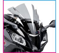 Puig 5603H Z-Racing aerodynamic and sporty windscreen made of 3 mm acrylic with double height and side channels that improve protection and stability, Smoked