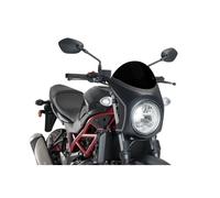 PUIG Semi-Carbon Look Windshield for Suzuki SV650 2016-2021 Black