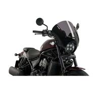 Puig Semi-Faired Windscreen Dark Night For Honda CMX1100 Rebel 21-25 Light Smoke
