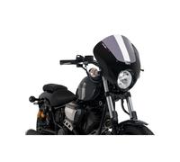 Puig Semi-Faired Windscreen Dark Night For Yamaha XV950/R 14-20 Light Smoke