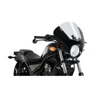 PUIG SEMI FAIRING SCREEN DARK NIGHT FIT ON HONDA CMX500 REBEL 17-19 CLEAR SMOKE