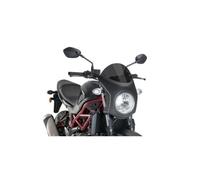 PUIG Semicarenato Windscreen For Suzuki SV650 22-26 Dark Smoke Carbon