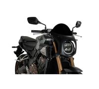 PUIG Semicarenato Windscreen Honda CB650R Neo Sports Cafe 24-26 Black-Black