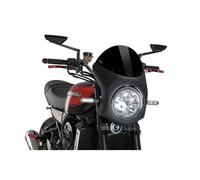 PUIG Semicarenato Windshield for Kawasaki Z900RS 2021-2025 Black-Black