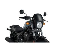 PUIG Semicarinated Anarchy Windshield For HONDA CMX500 REBEL 17-19 Matte Black