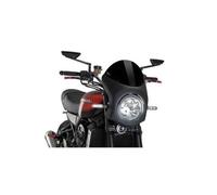 PUIG Semicarinated Windscreen For Kawasaki Z900RS 2026 Black-Black