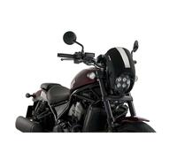 PUIG SEMIFAIRING WINDSCREEN ANARCHY FIT ON HONDA CMX1100 DCT REBEL 21-25 BLACK