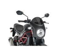 PUIG Smoked Dark Carbon Semicarinated Windscreen For Suzuki SV650 16-21
