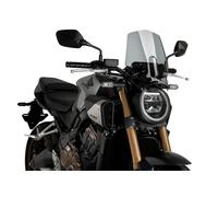 Puig 21960H New Generation Sport Windshield Puig for Honda CB650R Neo Sports Cafe 2024 and CB650R Neo Sports Cafe eClutch 2024 - Aerodynamic Design and Enhanced Protection, Smoke