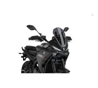 Puig 22766F Sport Screen compact and aerodynamic in high-impact acrylic with rounded profile and sporty design improving protection and visibility, Dark Smoke