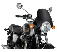 Puig Sports screen with type approval Bonneville T100, matte black