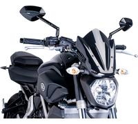 Puig Sports screen with type approval MT-07, year 2014, Black