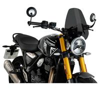 Puig Sports screen with type approval SCRAMBLER/SPEED, dark-tinted