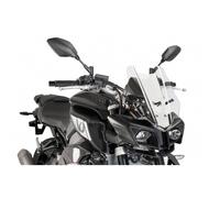 Puig 8917W High and aerodynamic Touring windscreen in 4 mm CN acrylic with rounded profile, flat upper area and deflectors that improve protection, Clear