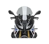 Puig 22681H Touring Screen tall and aerodynamic in 4 mm CN acrylic with rounded profile, flat upper section and deflectors improving protection, Smoke