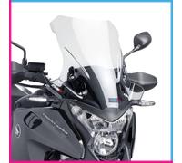 Puig 5993W High and aerodynamic Touring windscreen in 4 mm CN acrylic with rounded profile, flat upper area and deflectors that improve protection, Clear