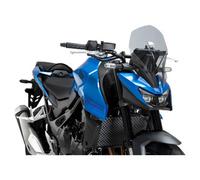 Puig 22424H New Generation Touring, sport screen made of high-impact acrylic with aerodynamic design tested in wind tunnel, metal supports and TÜV approved, Smoke