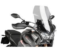 Puig 7541H High and aerodynamic Touring windscreen in 4 mm CN acrylic with rounded profile, flat upper area and deflectors that improve protection, Smoke