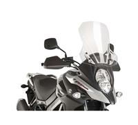 Puig 9719W High and aerodynamic Touring windscreen in 4 mm CN acrylic with rounded profile, flat upper area and deflectors that improve protection, Clear