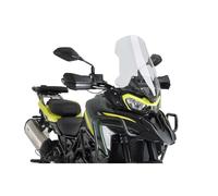 Puig 22585W Touring Windscreen with aerodynamic design, rounded safety profile, and UV protection for maximum comfort, durability, and adventure style during long rides, Clear