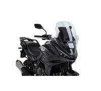 Puig 22402W Touring Windscreen; aerodynamic screen; elegant and functional design; optimal visibility; easy mounting with original screws; TÜV approved, Clear