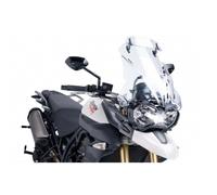 Puig 5918W Touring Windscreen with Transparent Visor designed to optimize aerodynamics, improve wind protection and offer greater comfort and stability on all types of routes and riding conditions