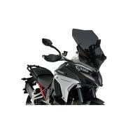 PUIG Touring Windshield For Ducati Multistrada V4 Pikes Peak 25-26 Dark Smoke