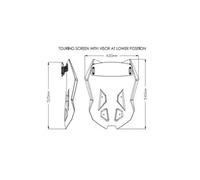 PUIG Touring Windshield for KTM 1290 Superduke GT 22-25 Clear Smoke