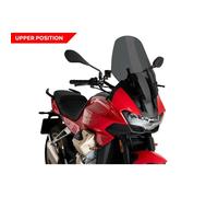 PUIG Touring Windshield No Radar For Moto Guzzi V100 Mandello 23-26 Dark Smoke