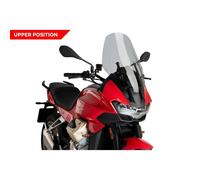 PUIG Touring Windshield No Radar For MOTO GUZZI V100 Mandello 23-26 Light Smoke