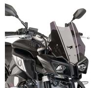 Puig 8917F High and aerodynamic Touring windscreen in 4 mm CN acrylic with rounded profile, flat upper area and deflectors that improve protection, Dark Smoke