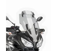 Puig 9213H Touring windscreen with visor, tall and aerodynamic, made of high-impact acrylic with an adjustable visor that improves protection and comfort while riding, Smoked