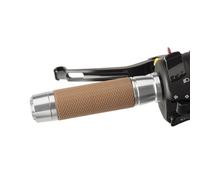 PUIG VINTAGE MODEL GRIPS SILVER COLOR - Length: 119 mm.