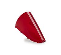 Puig 22333R R-Racer windscreen with professional aerodynamic design, high-impact acrylic material, rounded profile, easy installation and TÜV approval for road use, Red