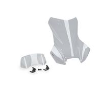 Puig 22288W Touring Windscreen with Visor featuring aerodynamic design, adjustable visor, rounded contour, easy installation and durable acrylic construction with TÜV approval, Transparent