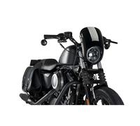 PUIG SEMI-FAIRED SCREEN ANARCHY FIT ON HARLEY D. SPORTSTER XL883N IRON 21-22 BLA
