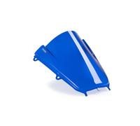Puig 22284A Z-Racing Windscreen; aerodynamic design with double height; improves rider protection; made of high-impact acrylic; TÜV approved; easy installation, Blue