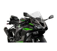 Puig 21831W Z-Racing aerodynamic and sporty windscreen made of 3 mm acrylic with double height and side channels that improve protection and stability, Clear