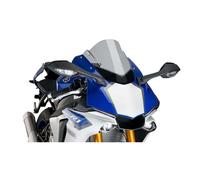 Puig 7648H Z-Racing aerodynamic and sporty windscreen made of 3 mm acrylic with double height and side channels that improve protection and stability, Smoked