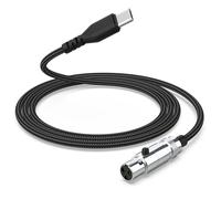 Puiixur Replacement USB C to 3-Pole Mini XLR Audio Cable Compatible with Beyerdynamic DT 990 PRO X, DT900 Prox, DT770 PRO X, DT700 Prox, DT1990 PRO MKII, Aux Cord for AKG Q701, K240, K702 Headphones