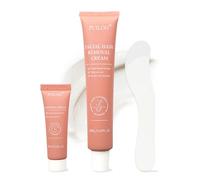 PUILOG Hair Removal Set : Deshedding Cream and Soothing Cream for After Care, Painless and Complication-Free Facial Hair in 4 Minutes, Soft Plant Based Formula, for Women