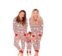 Puimentiua Christmas Matching Family Pyjamas Christmas Pajamas for Family Long Christmas Pyjamas Set Soft Christmas Cloth Cute Cartoon Holiday Sleepwear,11,Dad S