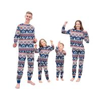 Puimentiua Family Christmas Pyjamas Set Cute Cartoon Matching Christmas Pjs | Long Matching Pajamas for Family and Dog, Soft Holiday Sleepwear Sets for Womens Mens Couples