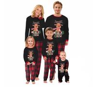 Puimentiua Family Christmas Pyjamas Set Cute Cartoon Matching Christmas Pjs | Long Matching Pajamas for Family and Dog, Soft Holiday Sleepwear Sets for Womens Mens Couples