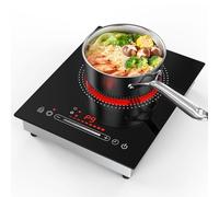 Puincunor - Electric Burner 110V 1800W Touch Control LED Indicator 11 Power Levels Child Lock Timer Protection