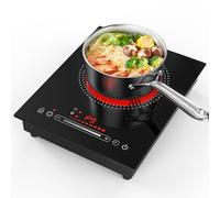 Puincunor - Electric Burner 110V 1800W Touch Control LED Indicator 11 Power Levels Child Lock Timer Protection
