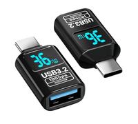 Puiseno USB-C to U S B Female Adapter (2 Pack), 10Gbps USB3.2 Gen 2 Compatible with Mobile Phone/Notebook/Tablet/USB Stick/Hard Drive/Keyboard