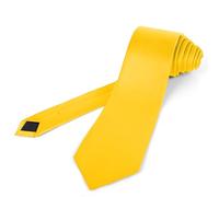 Puistr 63'' XL Men's Ties Extra Long Solid Pure Color 3.35" (8.5CM) Necktie Big and Tall Ties For Men + Gift Box, Yellow, Medium