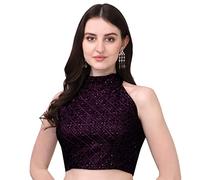 Pujia Mills Women's Sequin Backless Work Blouse